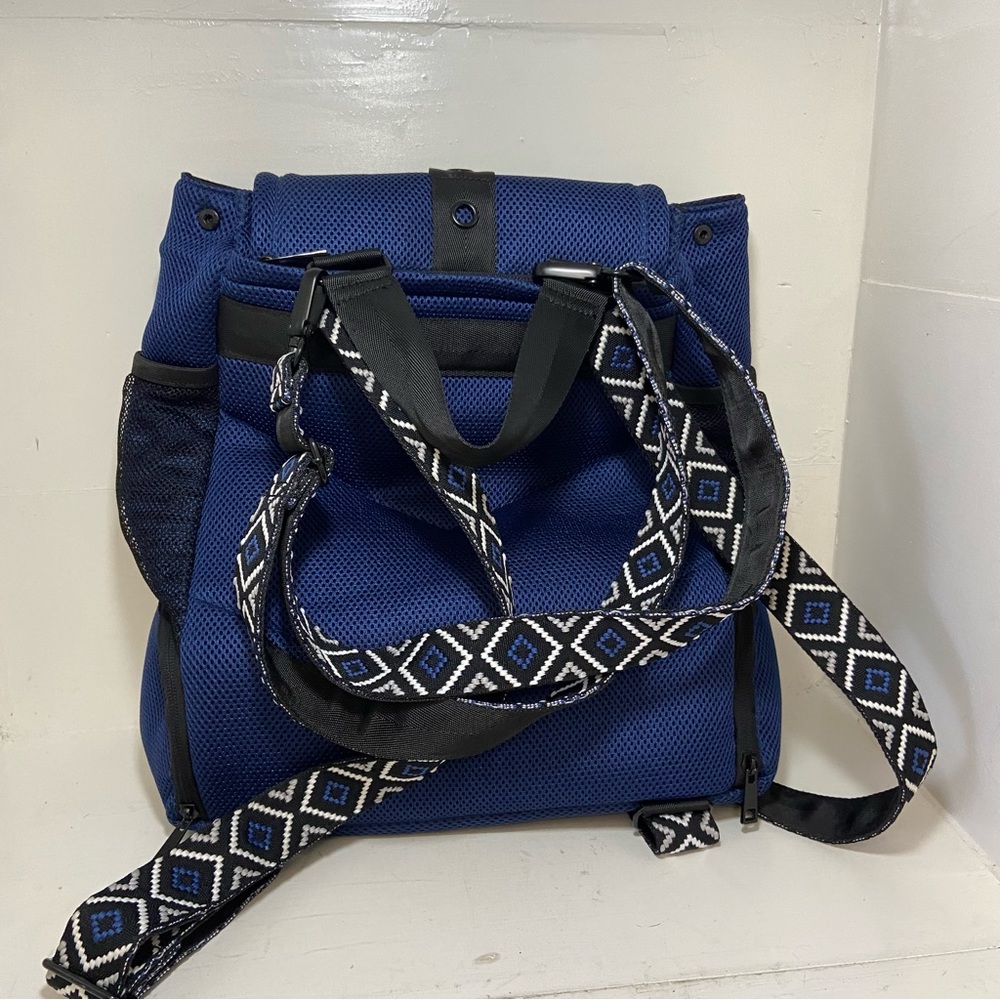 Go Dash Dot All Mesh Blue Backpack With Crossbody… - image 3